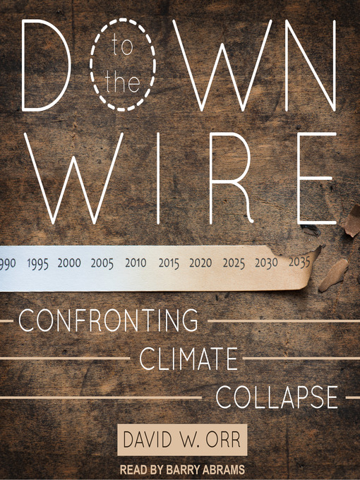 Title details for Down to the Wire by David W. Orr - Available